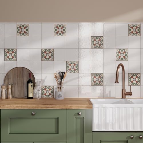 Mosaic Porcelain Tile Green Terracotta 6x6 Matte 19-Pack - Image 3