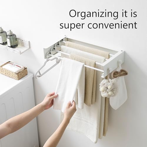 RFOUO Wall Mounted Clothes Drying Rack - Image 4