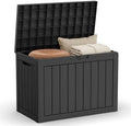 45 Gallon Outdoor Deck Box, Lockable Waterproof Outdoor Storage Boxes by MAIUSCOLI