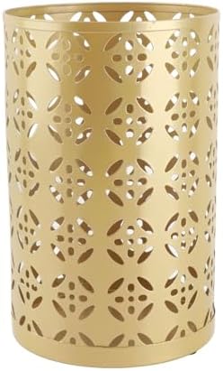 Fabater Rust Proof Metal Umbrella Holder Round Hollow Copper Pattern Umbrella - Image 2