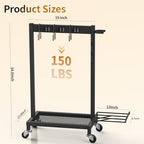 Broom Holder with Cleaning Supplies Organizer - Image 2