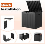 Outdoor Storage Box, Resin Deck Boxes Indoor and outdoor, Waterproof Storage - Image 6