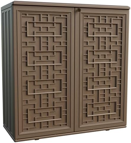 Mrosaa Indoor Outdoor Storage Cabinet Waterproof by Mrosaa