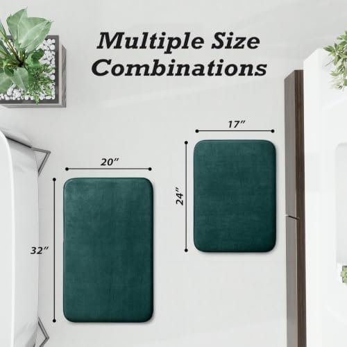 HUXMEYSON Bathroom Rugs Sets 2 Piece, Non-Slip & Quick Dry Bath Mat Set - Image 2