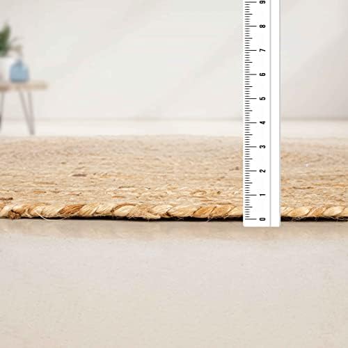 Hausattire Jute Braided Woven Area Rug 5 Feet Round - Image 2