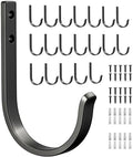 20-Pack Door Hooks for Coat and Towel Black by Josmimic