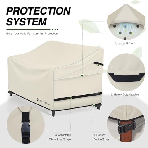 Porch Shield Waterproof Outdoor Sofa Cover 79W x 40D x 35H inch - Image 4