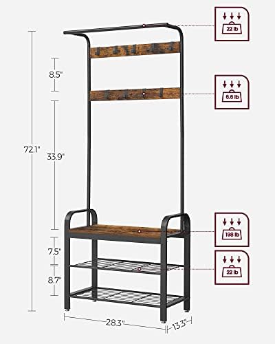 VASAGLE Coat Rack, Hall Tree - Image 5