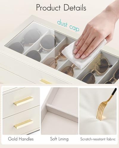VLANDO 30-Slot Sunglasses Organizer Case - Image 3