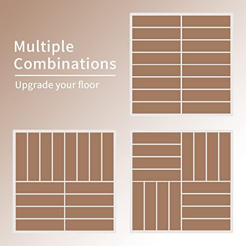 Interlocking Deck Tiles Outdoor Waterproof, Composite Patio Flooring - Image 6