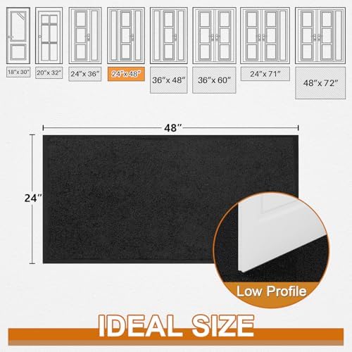 Mibao Super Absorbent Front Door Mat, Non-Slip Washable Indoor Doormats - Image 2
