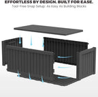 Outdoor Storage Box, 150 Gallon Waterproof Deck Box - Image 6