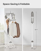 SONGMICS Clothes Drying Rack, 72.8-Inch Drying Rack, 3 Rotatable Arms - Image 3