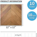 Art3d 10-Pack Herringbone Peel and Stick Floor Tiles - Image 5