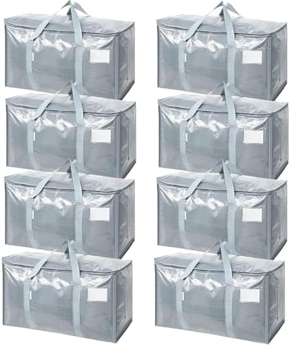 TICONN 8 Pack Extra Large Moving Bags Heavy Duty by TICONN