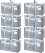 TICONN 8 Pack Extra Large Moving Bags Heavy Duty by TICONN