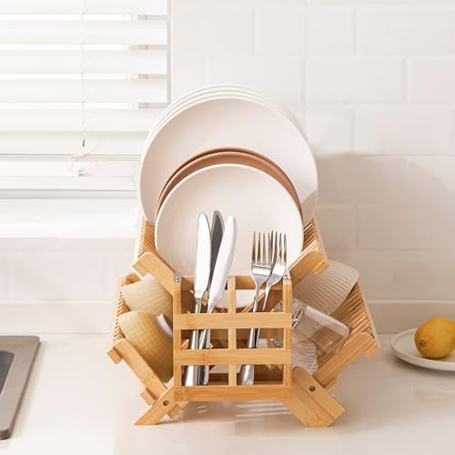 HBlife Bamboo Dish Drying Rack - Image 4
