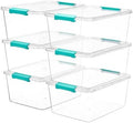 Vtopmart 6 Pack 12 Qt Clear Craft Storage Bins by Vtopmart