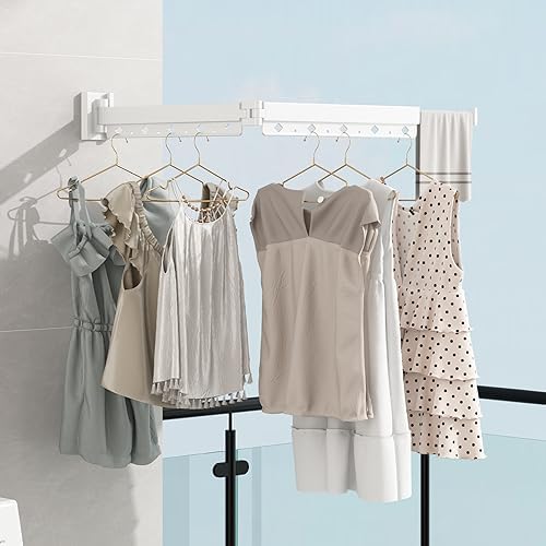 wall Mounted Clothes Drying Folding Hanger Rack - Image 2