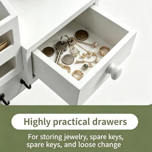 White Key and Mail Holder for Wall - Image 3