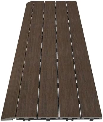 NewTechWood 1/6 ft. x 3 ft. Quick Deck Composite Deck Tile Straight Fascia in - Image 5