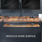 VIVO Vintage Brown Extra Large Clamp-on 34"x11" Keyboard Tray, MOUNT-KB15EN - Image 5