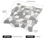 Grey Pebble Mosaic Tile, 5 Sheets - Image 2