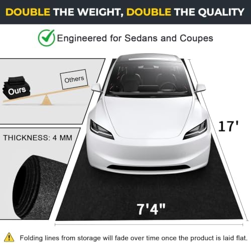 Heavy-Duty Garage Floor Mat 17' x 7'4" - Image 3