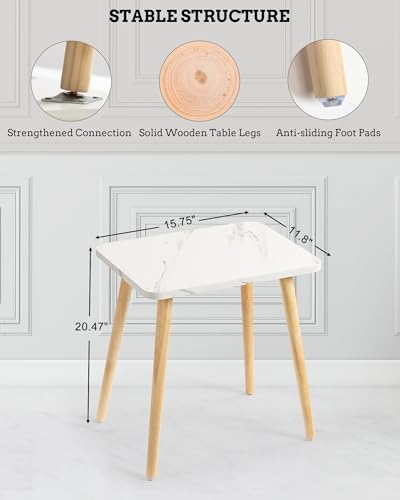 FORAOFUR Small Side Table, Quick Assembly End Furniture - Image 2
