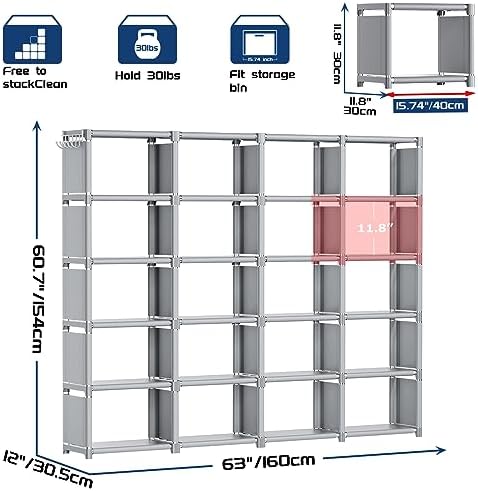 Mavivegue 20 Cube Storage Organizer Bookshelf - Image 2