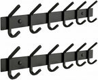 Coat Rack Wall Mount – 17 Inch Stainless Steel Hook Rail by SAYONEYES