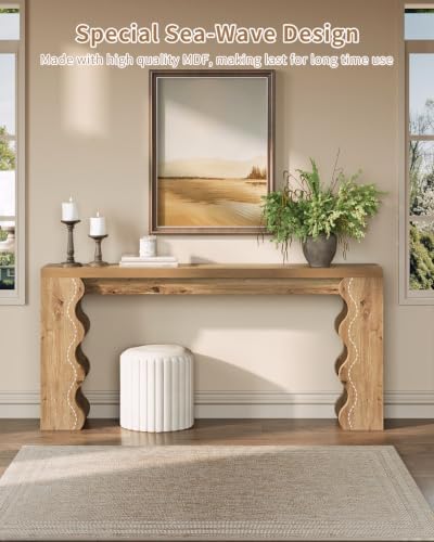 70.9" Farmhouse Entryway Table, Wood Console Table, Behind Couch table - Image 5