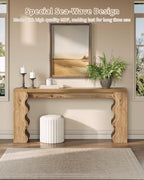 70.9" Farmhouse Entryway Table, Wood Console Table, Behind Couch table - Image 5
