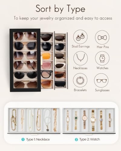 VLANDO 18-Slot Sunglasses Organizer Case - Image 4