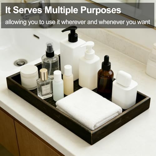 Wooden Valet Tray with Leather Base - Image 6