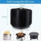 30-32 inch Fire Pit Cover Round - Image 2