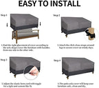 Easy-Going Heavy Duty Outdoor Bench Couch Cover, 80Wx37Dx33H inch - Image 7