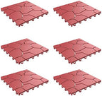 Pure Garden 6-Pack Polypropylene Interlocking Patio Deck Tiles by PureGarden