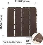 domi Outdoor Living Patio Deck Tiles, 12 x 12 inches Composite Interlocking - Image 3