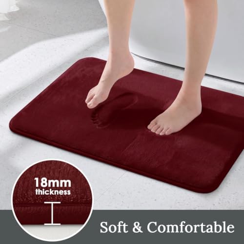 HUXMEYSON 3-Piece Memory Foam Bathroom Rug Set - Image 3