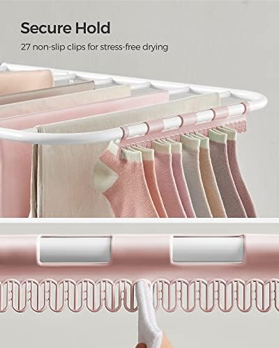 SONGMICS Clothes Drying Rack, Foldable Space-Saving Laundry Drying Rack - Image 5