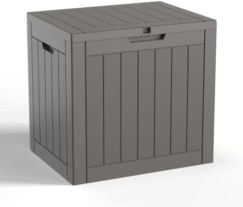 40 Gallon Lockable Outdoor Deck Box, Waterproof Weatherproof Resin Storage by MAIUSCOLI