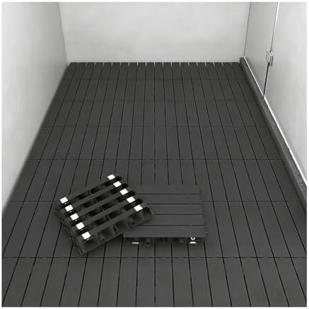 6 Pcs Bathroom Raised Floor Mat, Square Drain Shower Mat by WOHNZAExcellentquality