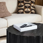 HofferRuffer Faux Leather Vanity Tray, Elegant Desktop Storage Organizer - Image 3
