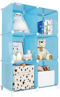 Portable Closet 6 Cube Closet Organizer and Storage Shelf Bookcase by DecorateYourHome