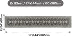 2x12 Runner Rug Washable Non Slip Boho Floor Mat - Image 2