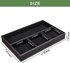 GORESE 2 Pieces Faux Leather Valet Tray - Image 3