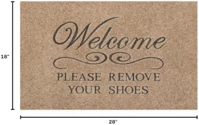 Inside Outside Mat Front Door Mat Please Remove Your Shoes Welcome Door Mat - Image 3