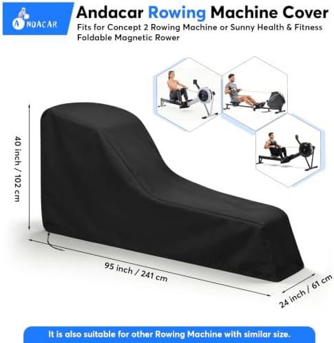 Rowing Machine Cover, Rower Outdoor Cover - Image 3