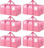 6 Pack Extra Heavy Duty Large Moving Bags by Fygrip